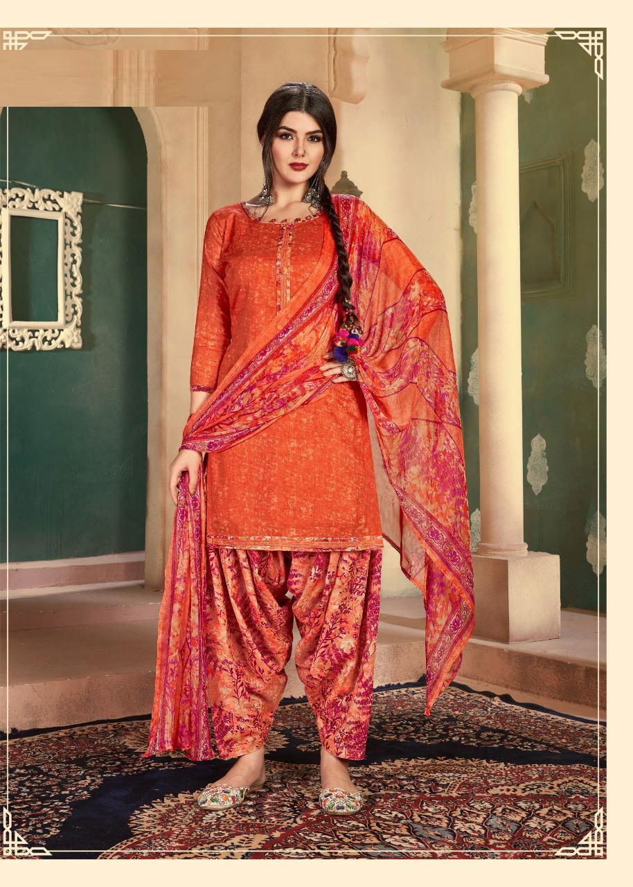 Patiyala House 1 Pure Cambric Cotton Running Wear Dress Material